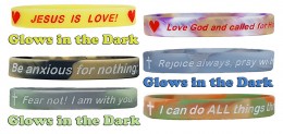 Christian Faith Building Reminder Premium Silicone Wristbands